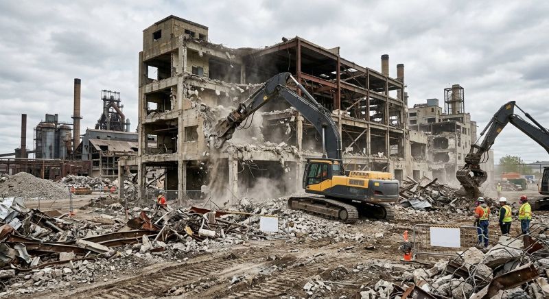 Factory Demolition in Houston, TX